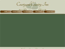 Tablet Screenshot of courtyardcountryinn.com